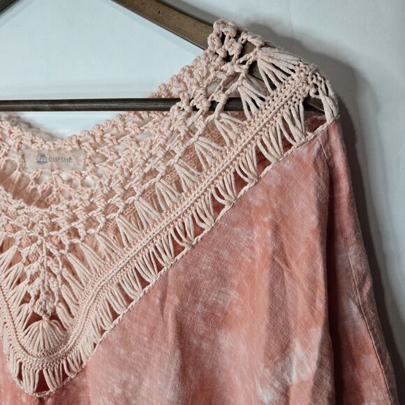 Cupshe Pink Swim Coverup One Size - Picture 2 of 5